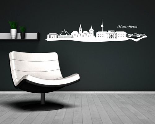 Mannheim wandtattoo skyline - mannheim,