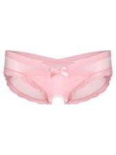 DE Damen Spitze Höschen Slip Sexy String Tanga Offener Schritt Unterwäsche