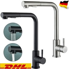 Küchenarmatur Ausziehbar Wasserhahn Küche Brause 360° Edelstahl Mischbatterie