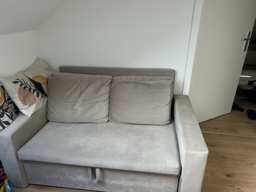 Sitzer fofa samt grau mit - samt,