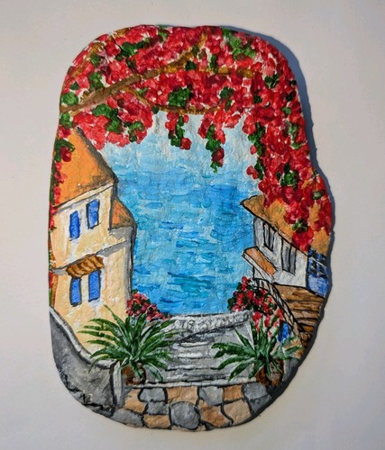 Bemalter stein traumurlaub am - traumurlaub,