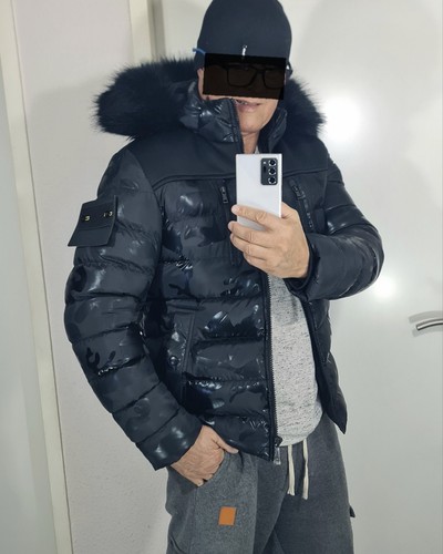 Daunenjacke black camouflage - daunenjacke,