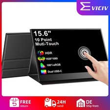 EVICIV 15,6" Touchscreen Tragbarer Monitore 1080P Full HD USB C HDMI Display DE