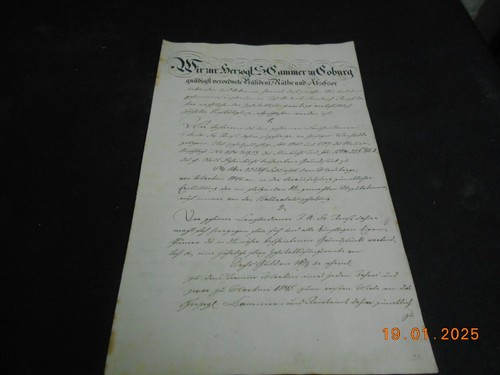 Urkunde dokument handschrift - urkunde,