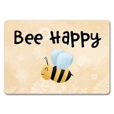 Bee happy lustige fußmatte - happy, in