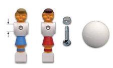 11 Kicker Figuren mit Schrauben + 10 Bälle für 16 mm