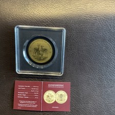 Goldmünze "Springbock "  mit Zertifikat  999 Gold 