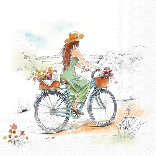 Servietten cycling frau auf - cycling,