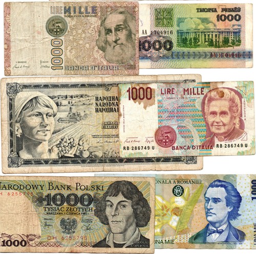 Banknoten mit 1000er werten - 6,