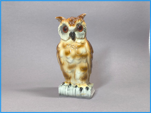 Porzellan figur eule ehemals - eule,