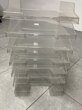 7 X Briefablage teilweise Helit transparent Organizer Dokumente gebraucht