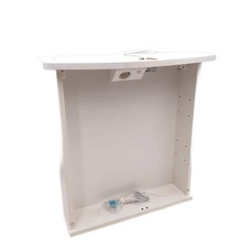 LED Spiegelschrank Badezimmer Spiegel Numa Maße 58 x 59 5 cm Beleuchtung