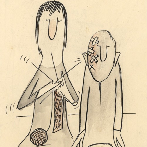 Illustration humor benz - humor,