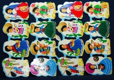 Glanzbilder, Oblaten,  Bogen   Krüger    "Kleine Mexikaner"   Vintage