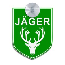 JÄGER, Graviertes Schild für
