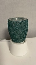Scentsy Miniduftlampe Glitter Teal mit Tischgestell