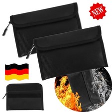 2Stk Feuerfeste Dokumententasche Geldkassette Feuersichere Feuerfest Wasserdicht