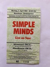 Alte Konzertkarte Ticket