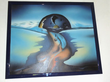 tolles modernes Bild auf Leinwand professioneller Holzrahmen hochglanz 64x54x3c