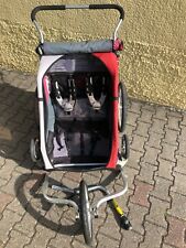 Chariot Cougar 2 Fahrradanhänger rot inklusive Fahhradset und Weberkupplungen