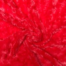 Mantelstoff Plüsch Wirbel Kunstfell Rosenmuster Fellimitat kuschelig weich Teddy