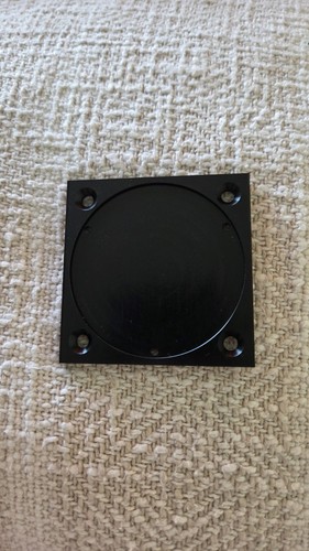 Black aluminium mounting - aluminium,