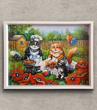 30/40cm Katzen Gemälde