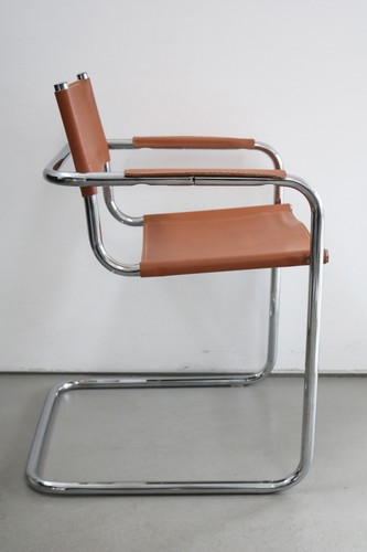 Freischwinger stuhl cognac - freischwinger,