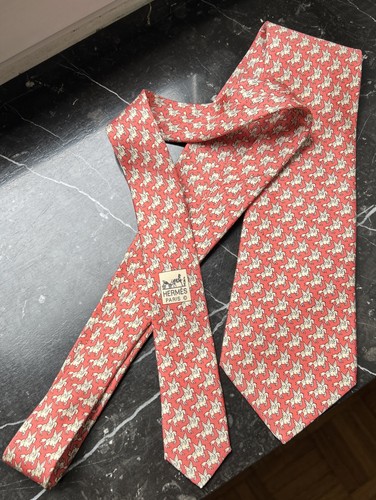 Hermès krawatte rot - rot, mit
