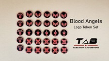 Blood Angels Logo Token Set | Warhammer 40k | Warhammer Tokens