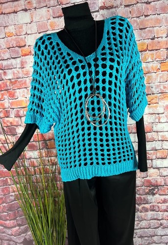 Häkel pullover top shirt netz - top,