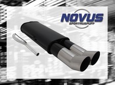 NOVUS Sportauspuff Gruppe N ESD 2x 90mm Renn-Look für VW Passat 35i