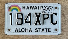 Nummernschild USA HAWAII