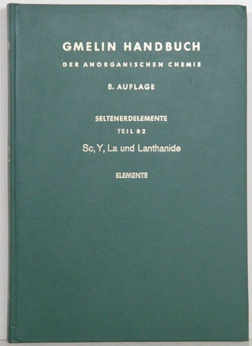 Gmelin handbuch handbook - gmelin,