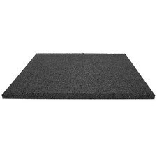 Fallschutzplatte 50x50x2 cm Schwarz Gummiplatte Fallschutzmatte Spielplatzmatte