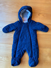 Petit Bateau Schneeanzug Unisex dunkelblau  Gr 67 - 6 Monate