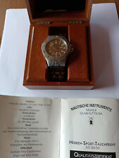 Mühle Glashütte Herren Sport Taucheruhr M1-28-00, silber, kaum getragen