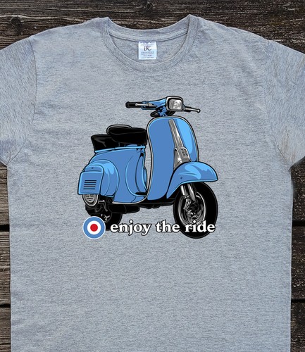 Shirt mit scooter print für - mit,