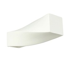 Wandlampe Weiß Gips bemalbar