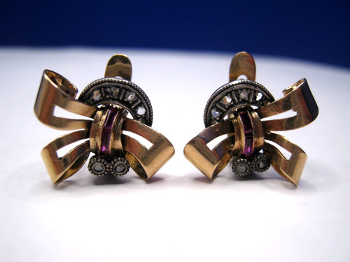 Antike ohrringe 18k - 18k, gold