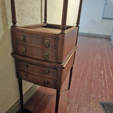 ⚠️Antik Nachttische Beistelltische 2 Stck. Englischer Stil Stilmöbel alt Holz ⚠️