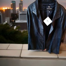 Damen Echt Lederjacke/Mantel