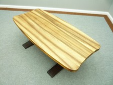 Seltener Art-Deco Makassar & Nussbaum Couchtisch 30er Design