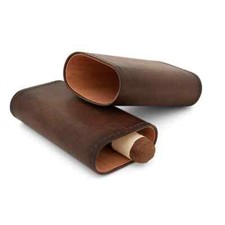 Zigarrenetui Leder dunkelbraun