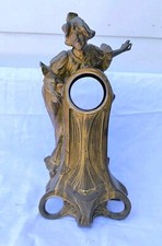 Altes Gehäuse Uhr 50cm Frau Jugendstil 1890  Francesco Flora Kaminuhr  5kg !