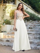 Abendkleid chic lang mit - abendkleid,