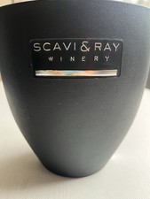 SCAVI & RAY Sektkühler Flaschenkühler für 0,7 l schwarz limited Edition