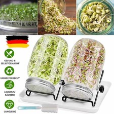 2er 1000ml Sprossenglas Set