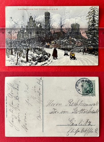 Görlitz 1911 landeskrone - ak,