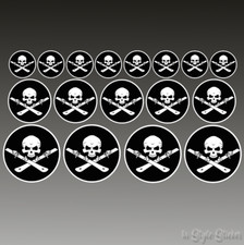 17 Ski Aufkleber Skull DPS